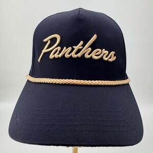 American Needle Florida Panthers Rope Hat NHL Baseball Cap Script Logo Navy Gold
